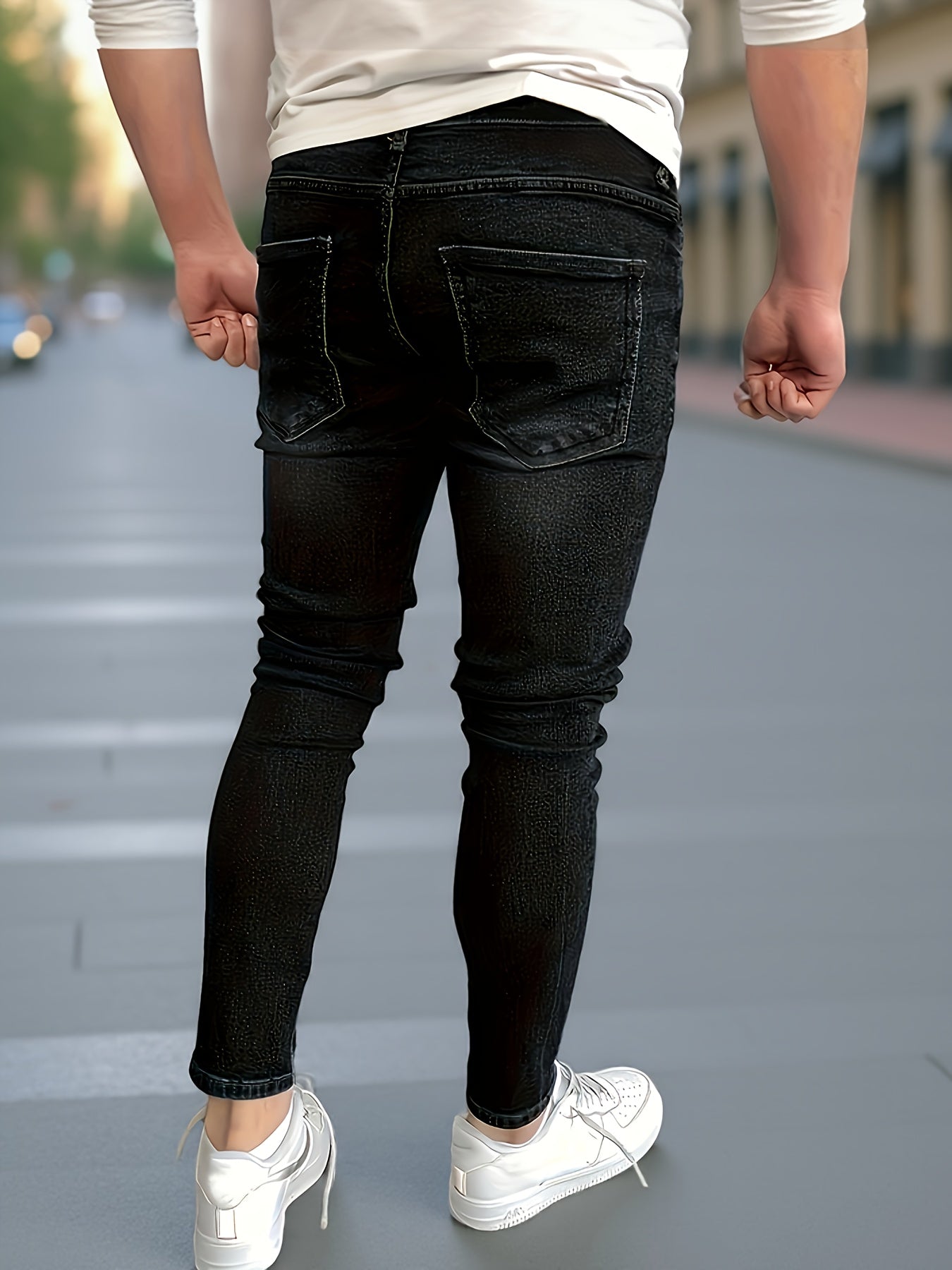 Men's Casual Fashion Jeans - Slim Fit, Stretchy, All-Season Wearable, Lightweight Comfortable, Versatile {3pcs}, Slim Jeans for Men, White Strech Jeans Regular Fit for Men, Jeans for Men Plus Size, Loose Fit Jeans, Jeans Slim