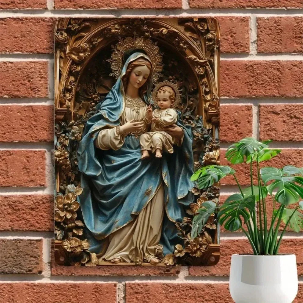 1PC 2D Aluminum Metal Signs Halloween Christmas Plaque Decor, Wall Art Decor,, Wall, Farmhouse Kitchen Bar Decor,