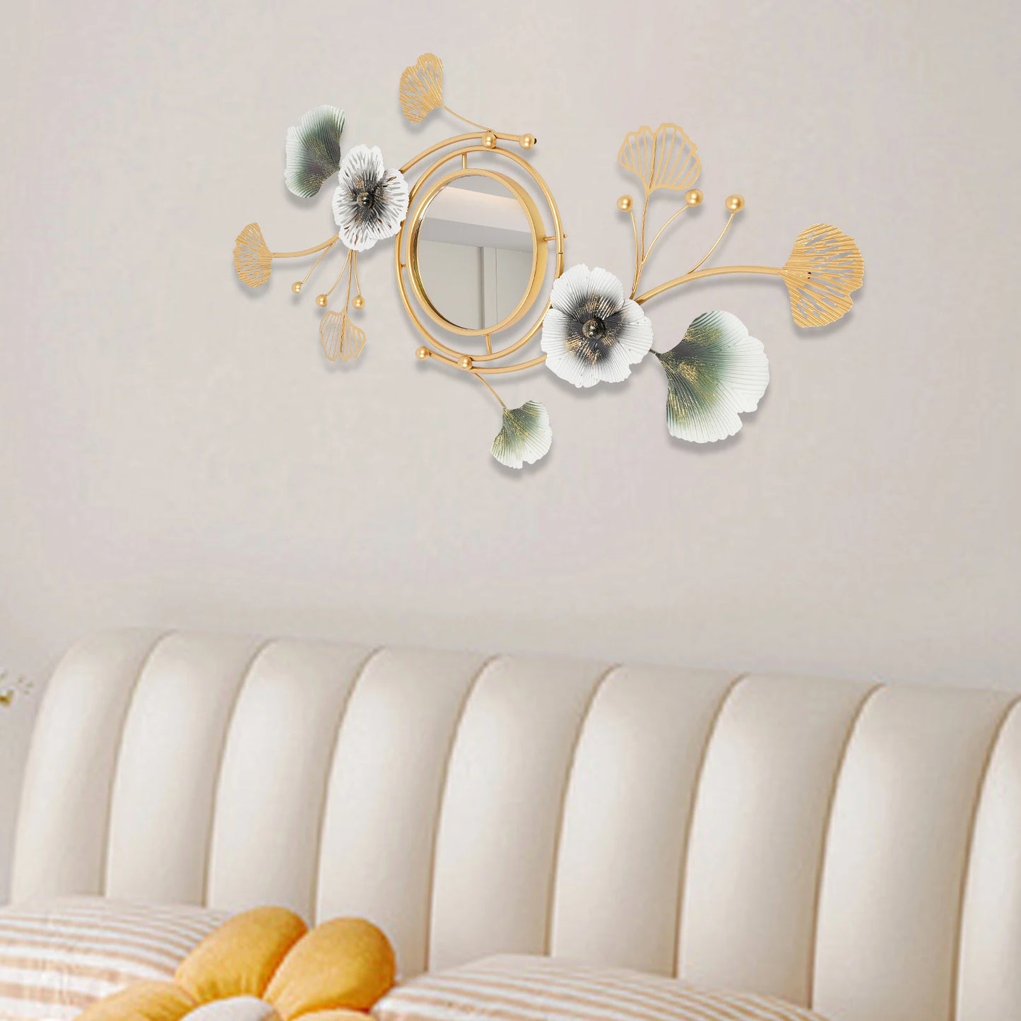 Corrosion-Resistant Modern Wall Mirror Easy to Install Decorative Mirror for Living Rooms and Bathrooms