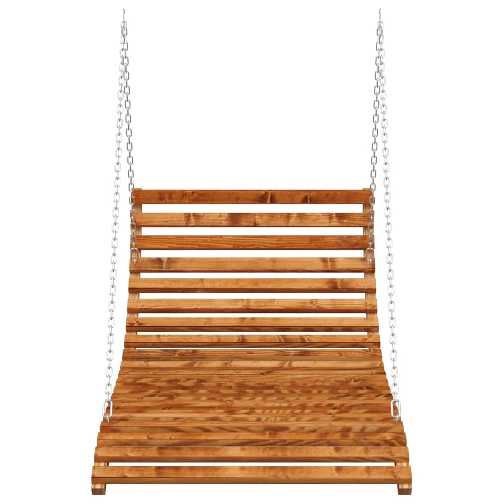 Swing Bed Bent Wood with Teak Finish Comfortable Hanging Chairs