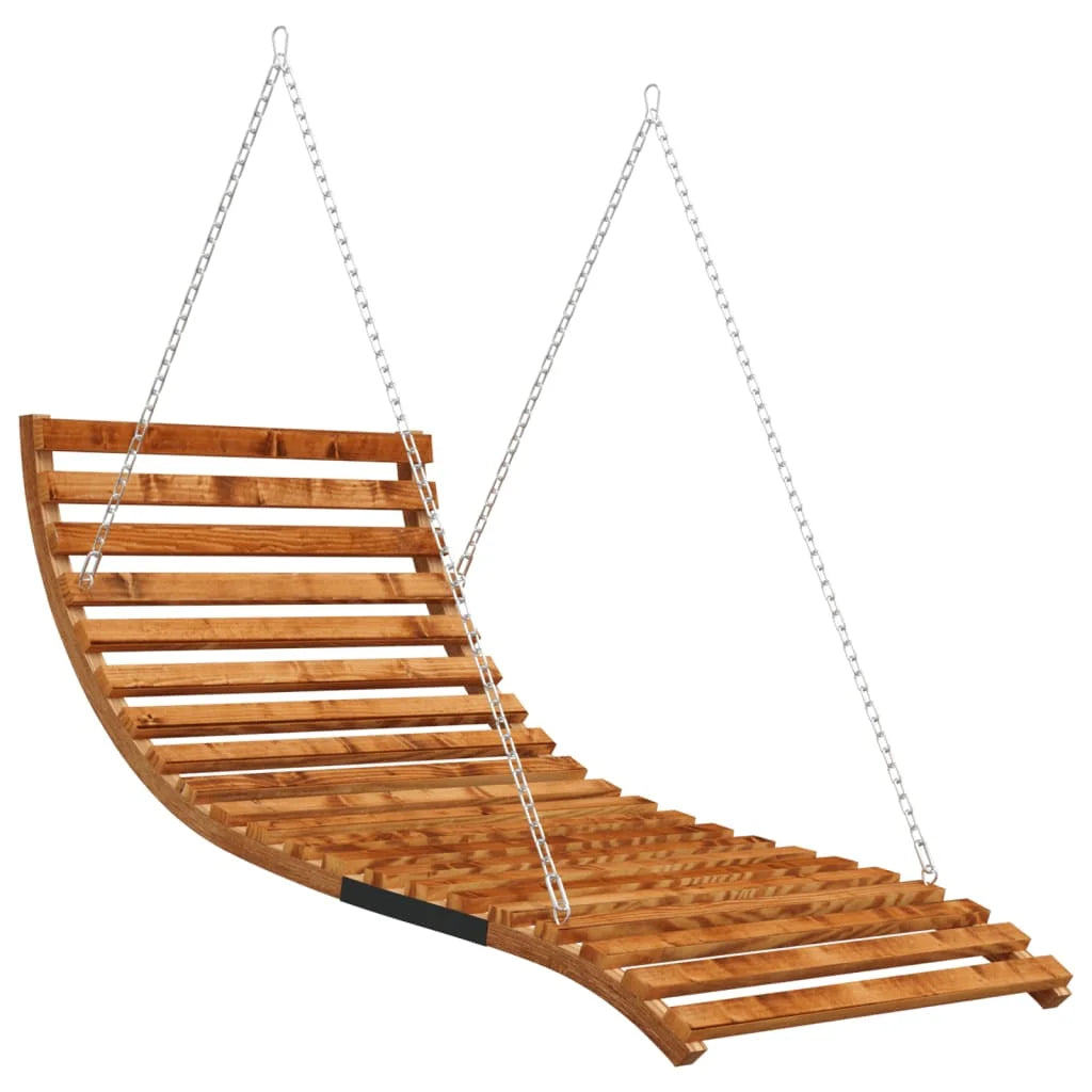 Swing Bed Bent Wood with Teak Finish Comfortable Hanging Chairs