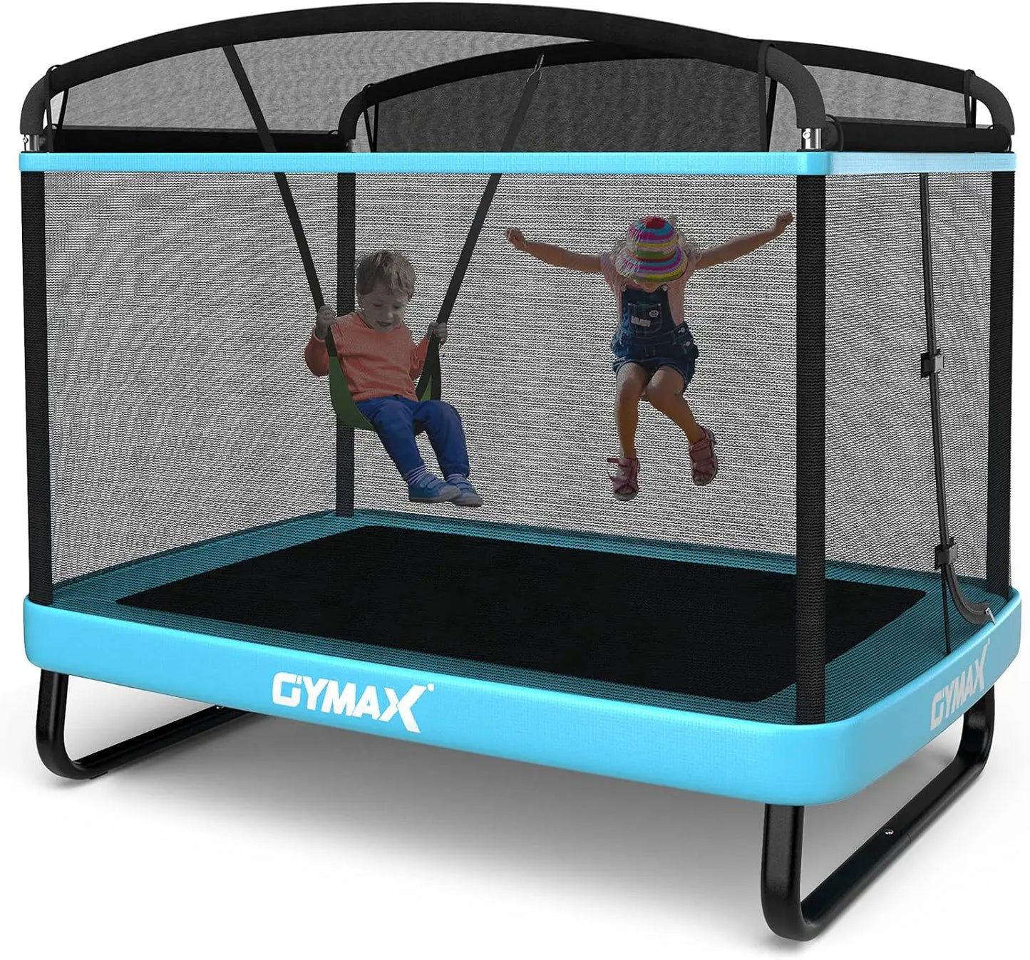 Trampoline for Kids, 6FT Toddler Trampoline with Swing