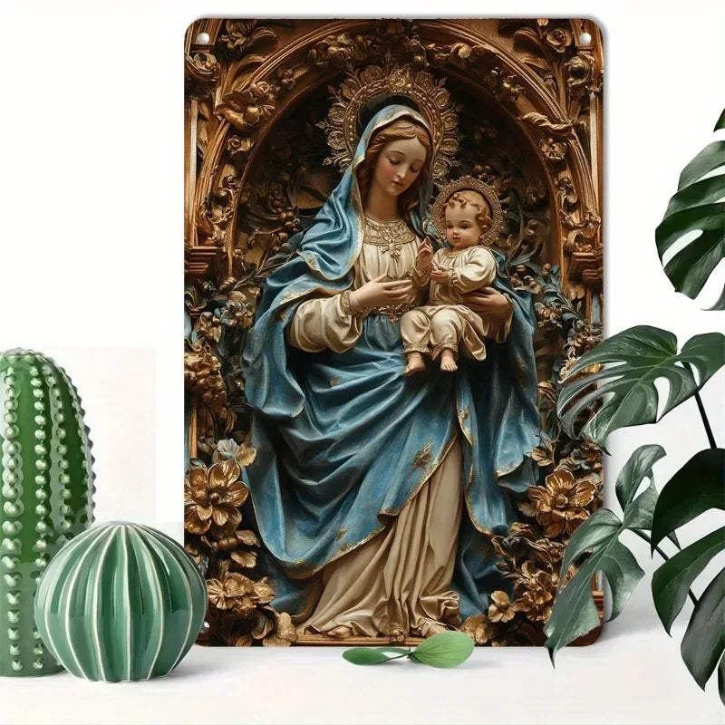 1PC 2D Aluminum Metal Signs Halloween Christmas Plaque Decor, Wall Art Decor,, Wall, Farmhouse Kitchen Bar Decor,