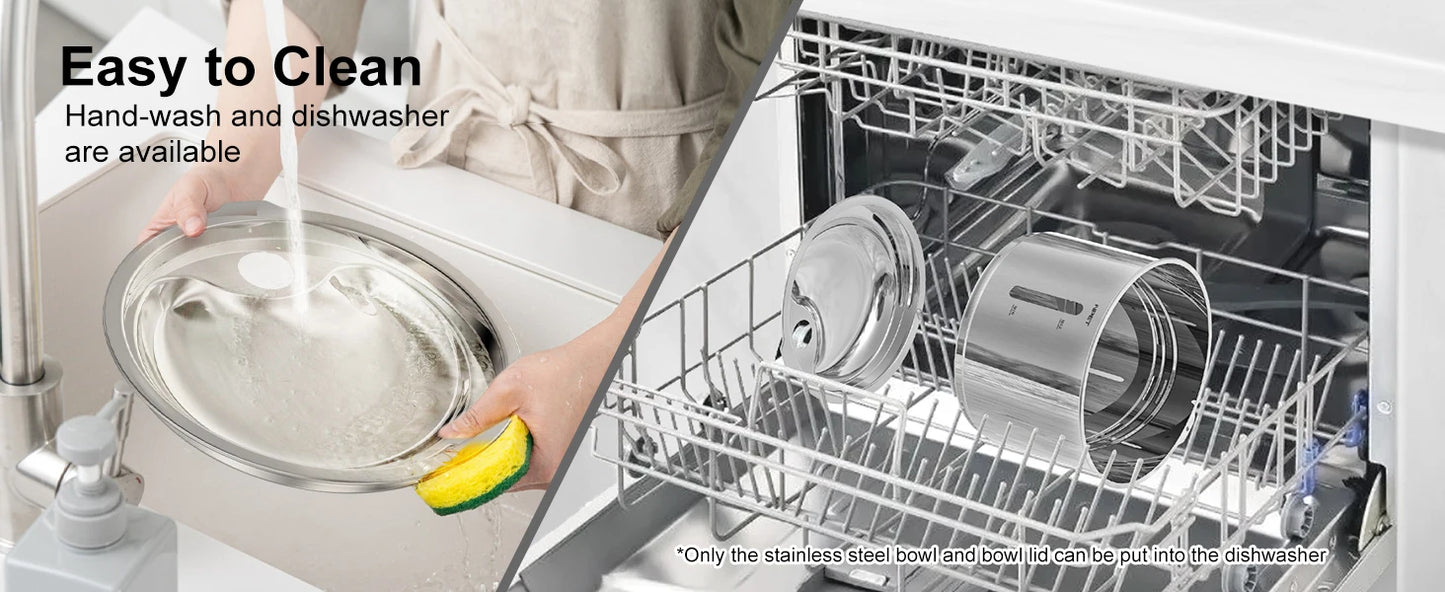 NPET Stainless Steel Cat Water Fountain 50oz 1.5L Dishwasher Safe Pet Water Dispenser with Visible Window Light