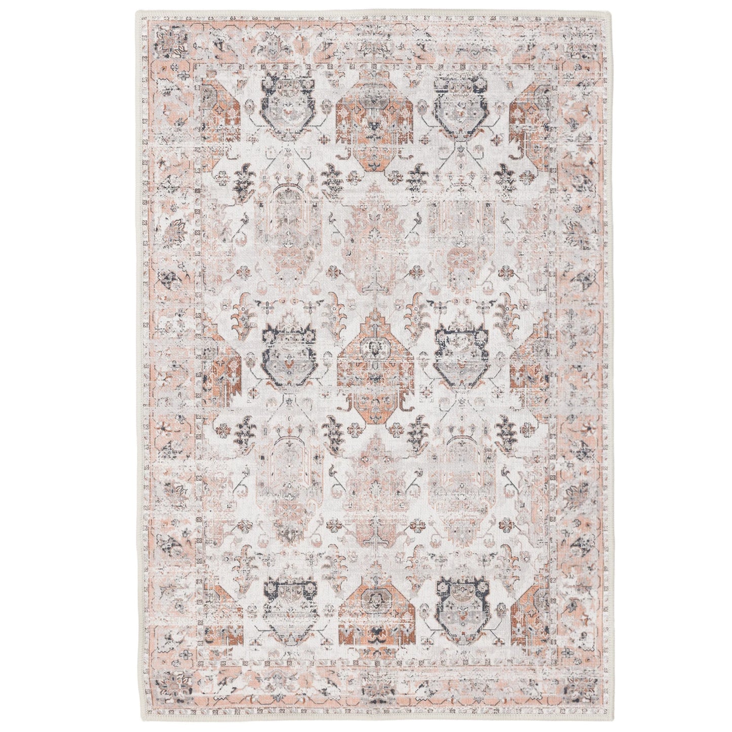 Area Rug Stain Resistant Boho Vintage Distressed Washable Rugs