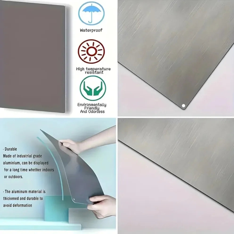 1PC 2D Aluminum Metal Signs Halloween Christmas Plaque Decor, Wall Art Decor,, Wall, Farmhouse Kitchen Bar Decor,