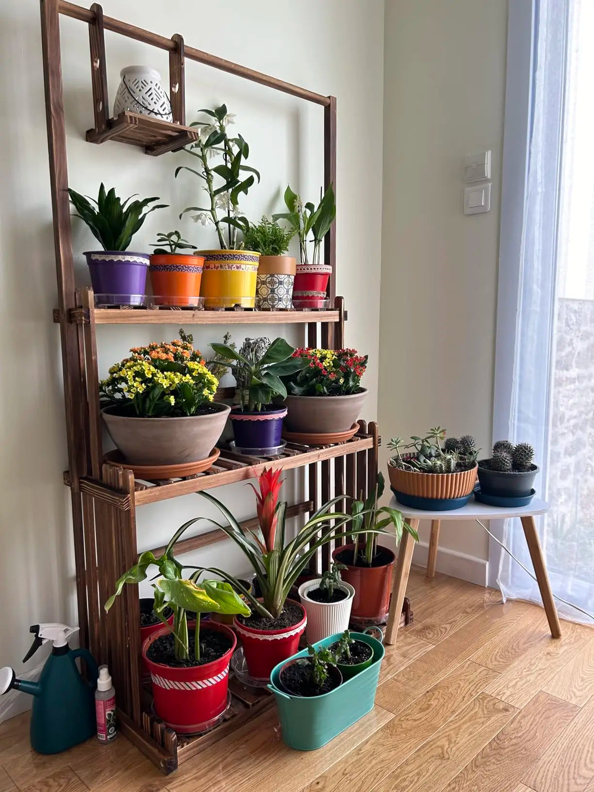 Wisfor 3 Tier Heavy Duty Wood Plant Stand Indoor Outdoor