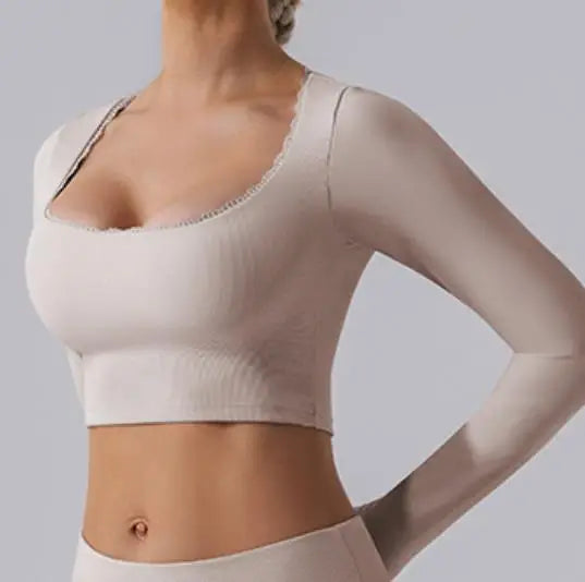 Heart And Home Lace Yoga Set Women Push Up Bra High Waist