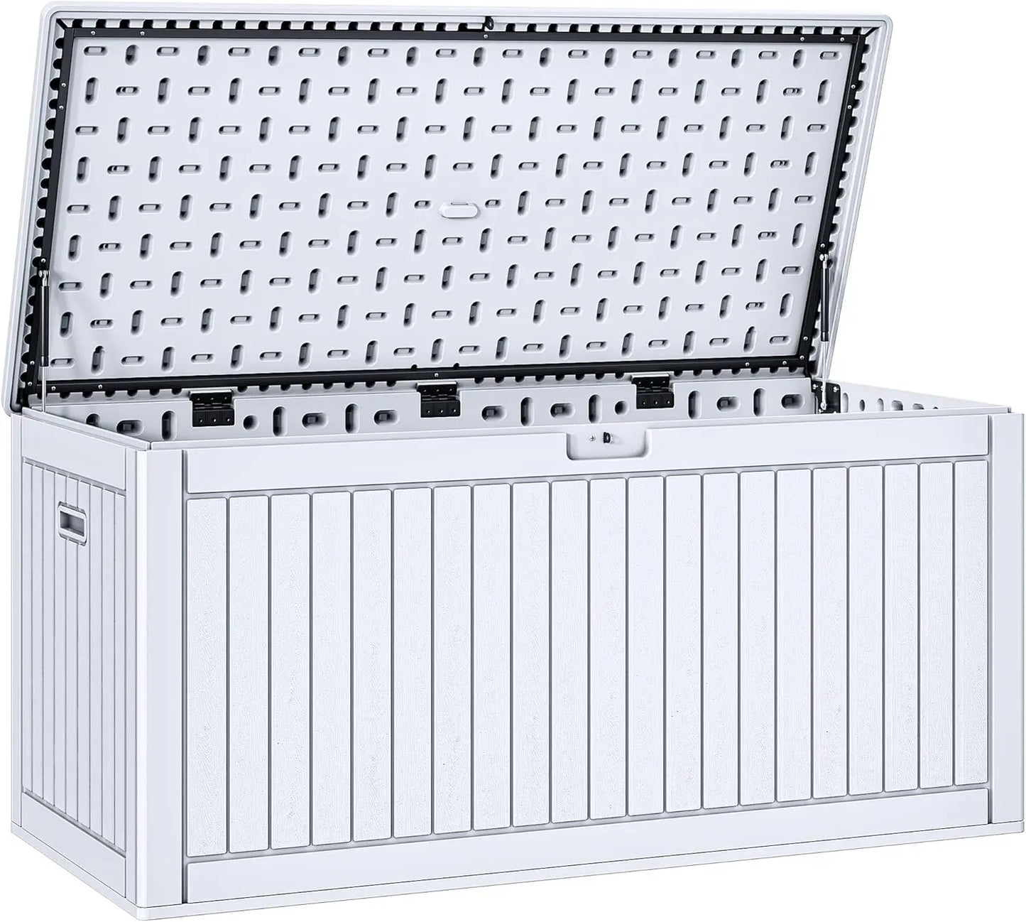 260 Gallon Double Wall Deck Box with Divider Side Handles