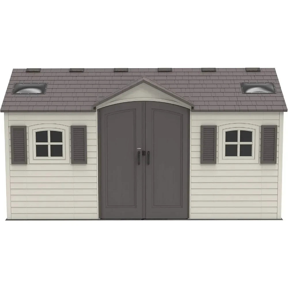 XMSJ Customizable Outdoor Storage Dual Entry Shed System