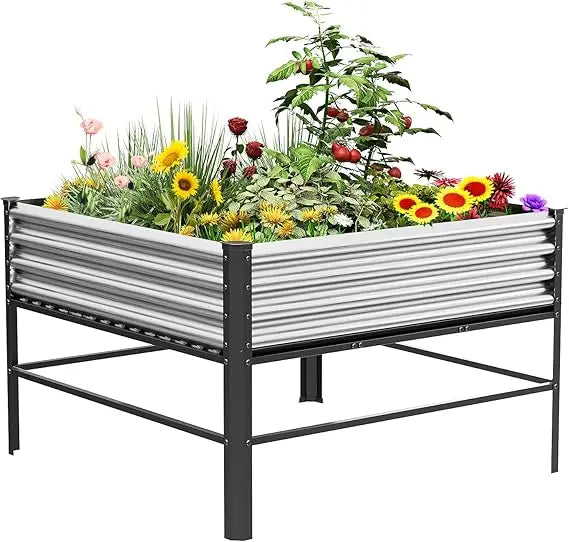Doniks Raised Garden Bed with Legs 48x48in 1000lb Capacity