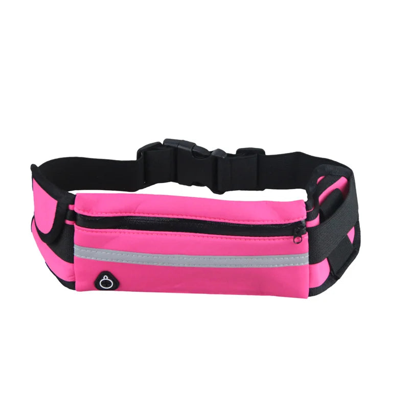 20PCS Unisex Sports Waist Bag for Outdoor Riding Running Polyester Storage Pouch with Card Slot and Headphone Hole