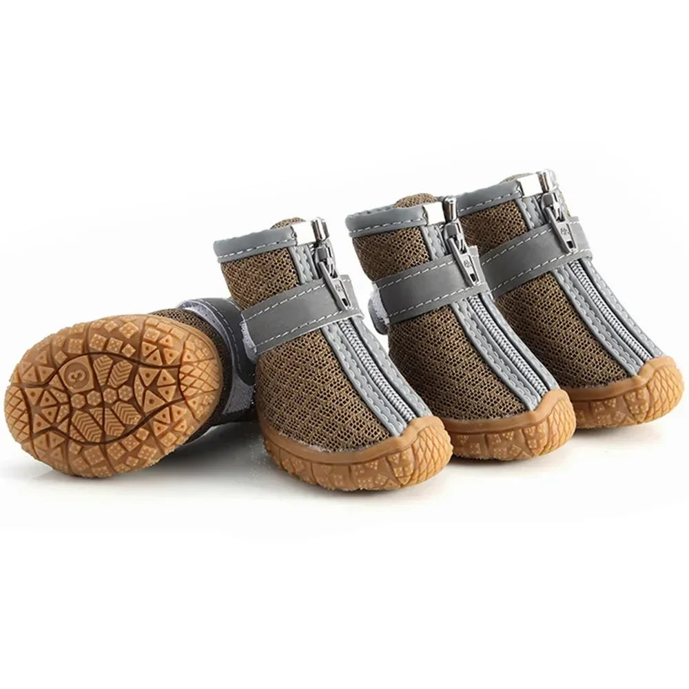 Pet Dog Shoes Lightweight Wear-resistant Breathable Fashion Dog Mesh Sneakers Puppy Boots Waterproof Footwear for Cat Reflective