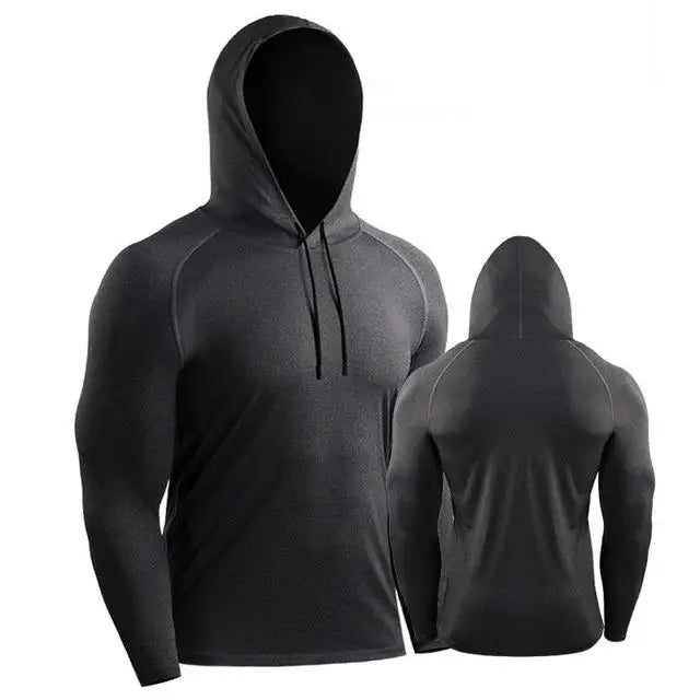 Sport Hoodies Jacket Men Gym Fitness Muscle Sweatshirt Sportswear Workout Athletic Pullovers Training Running Tracksuirts Men
