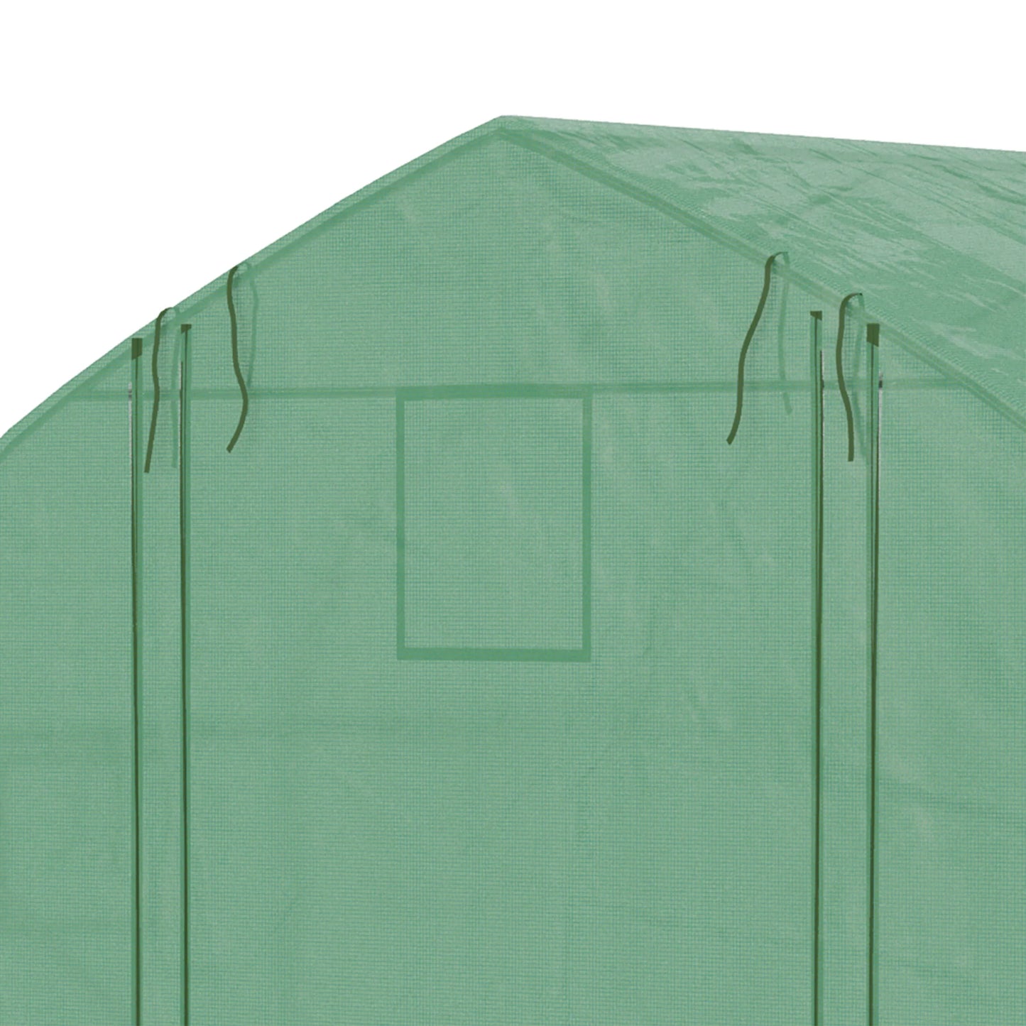 Outsunny Tunnel Greenhouse Portable Waterproof Mesh Door