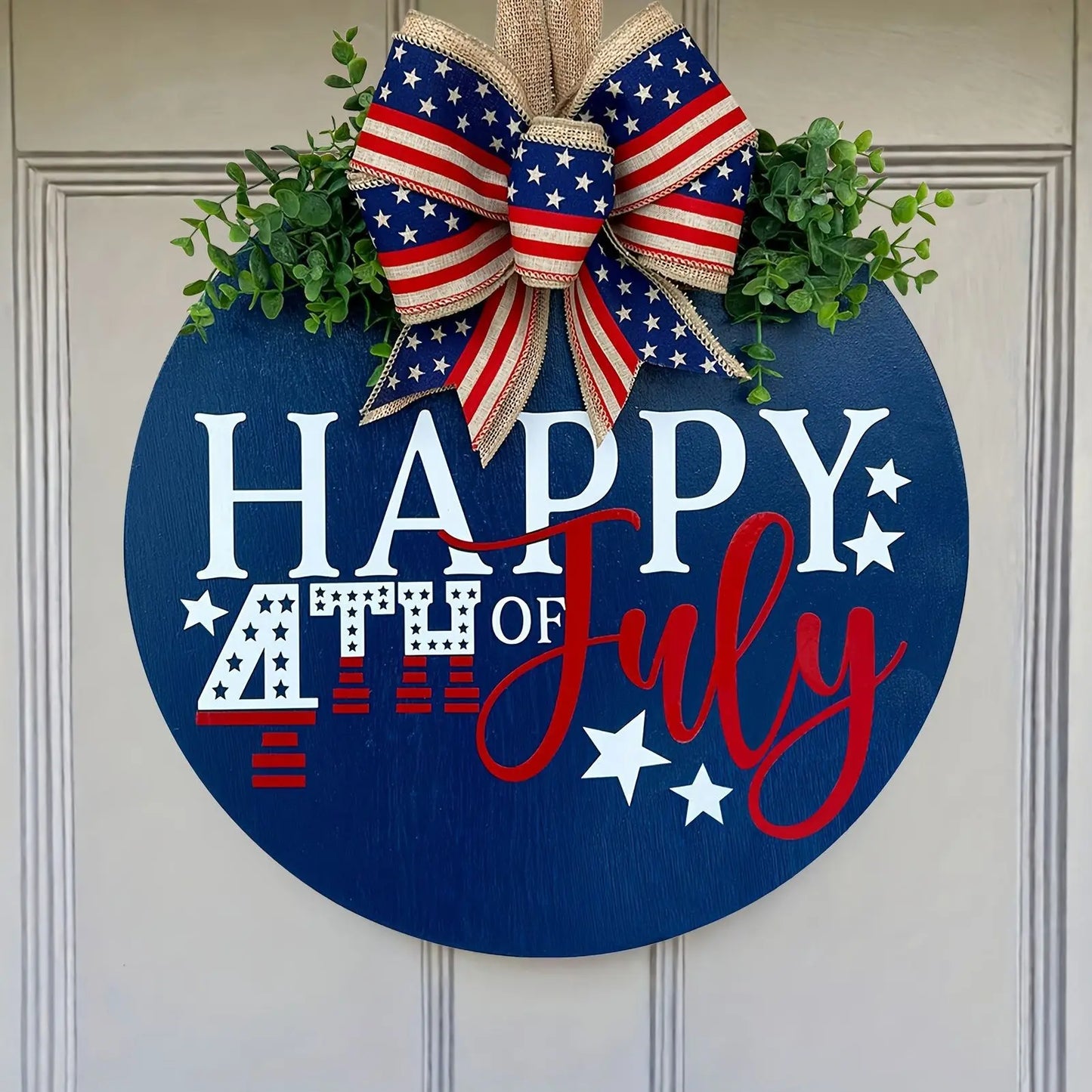 Hign Concerned Patriotic Wooden Welcome Sign For Porch