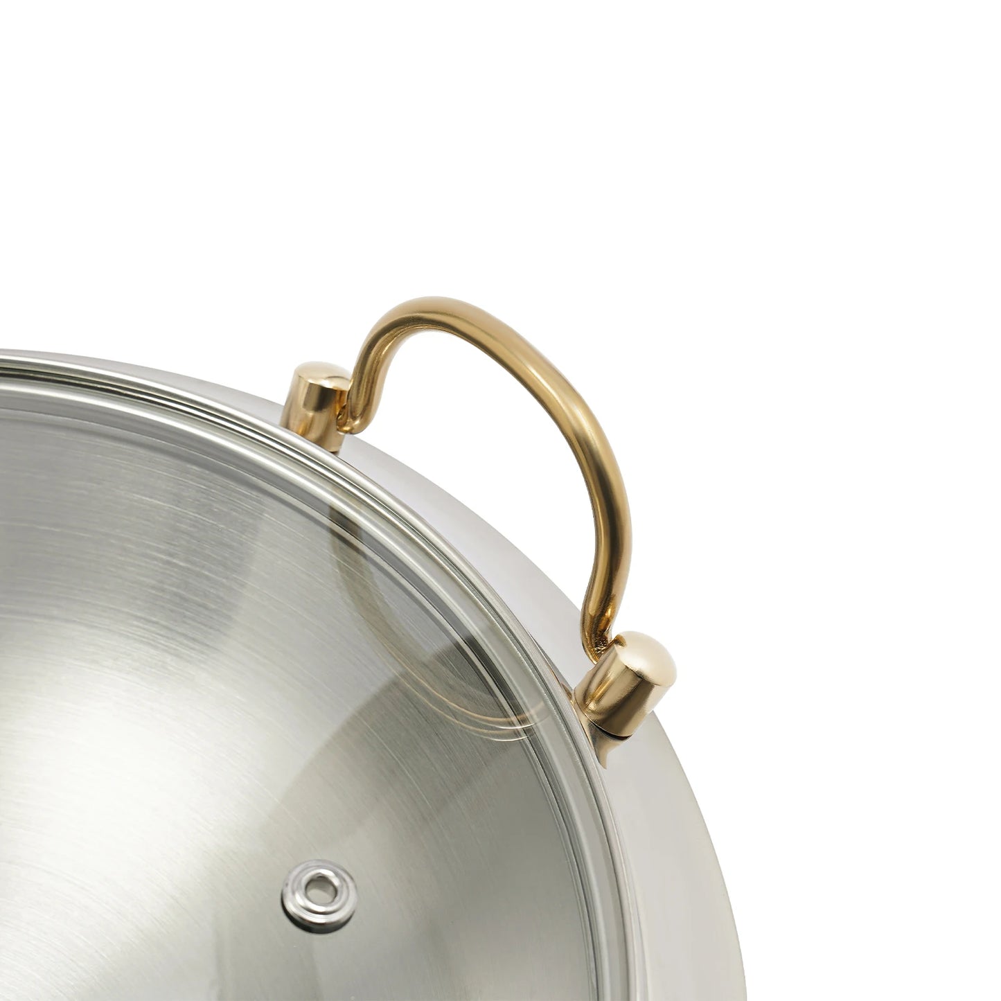 24cm round Stainless Steel Chafing Dish with Lid for Wedding BBQ Party Decoration Kitchen Essential Aluminum Alloy Pot