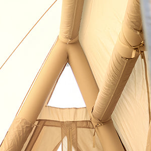 Large Inflatable Tent 135 SQFT for 8 to 10 Person Four Season Waterproof Quick Setup Cabin Tent with Reflective Mylar 600D Oxford Material