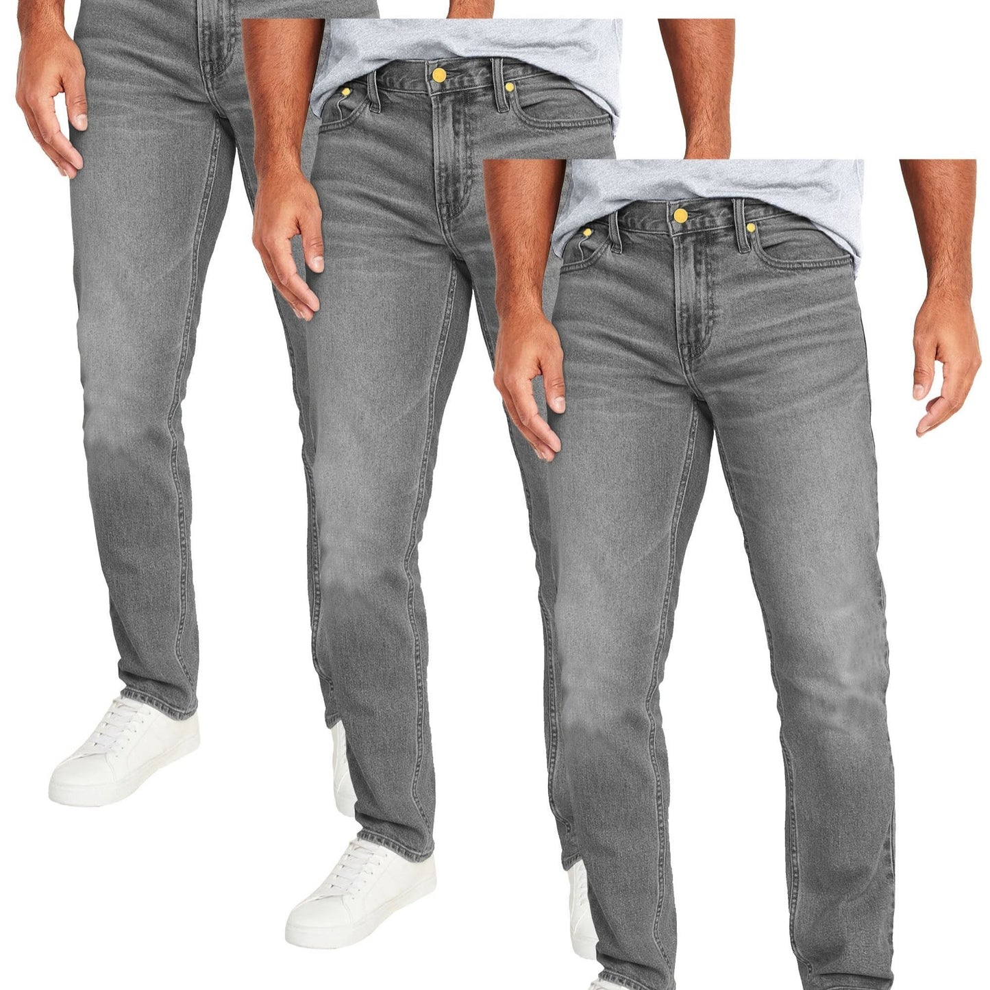 3-Pack Men's Flex Stretch Slim Straight Jeans
