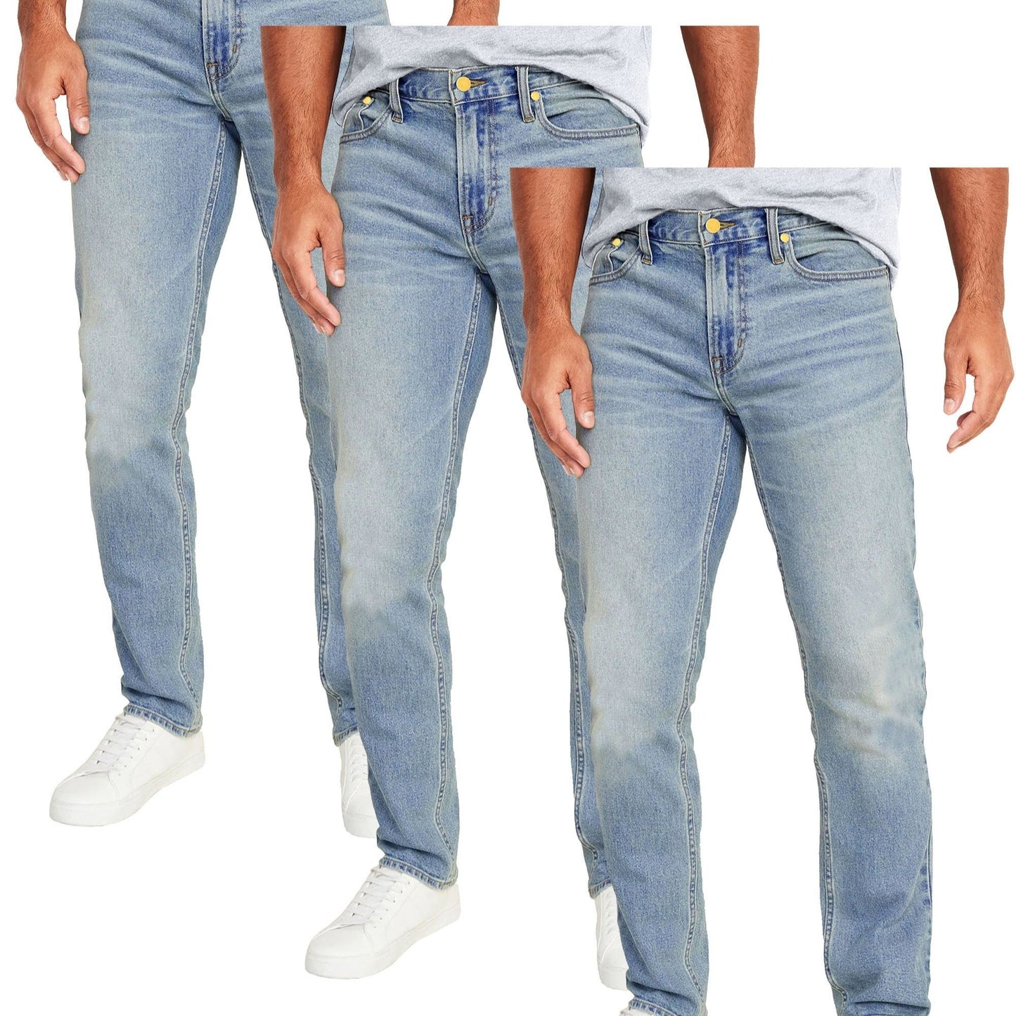 3-Pack Men's Flex Stretch Slim Straight Jeans
