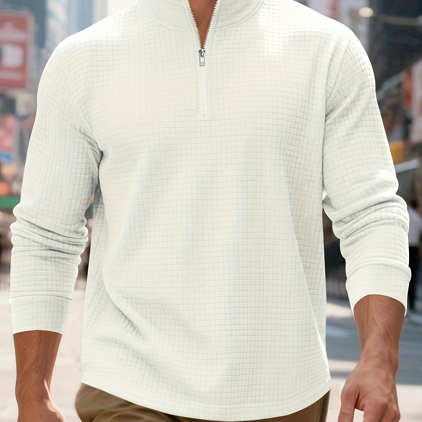 Men'S Heavyweight Full-Zip Hoodie - Winter Warmth Full-Zip Front Closure, Stand Collar Long Sleeve Pullover Sweatshirt, Casual Commuter Jacket for Everyday & Formal Wear, Easy-to-Wear Layering Piece (NavyBrown) - Ideal for Of