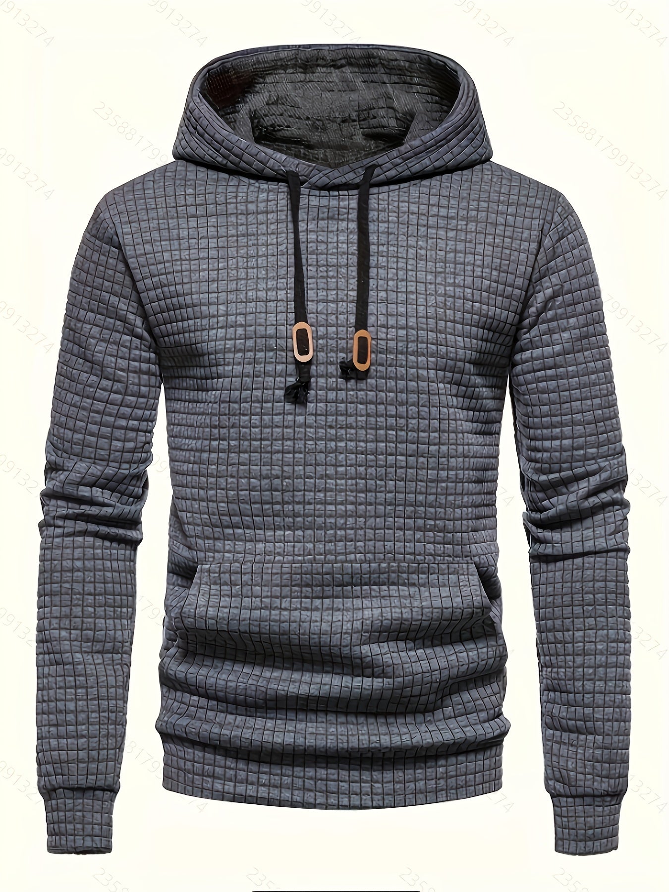 [Heavy-Duty Hooded Sweatshirts] 3pcs Heavy-Duty Men's Hooded Sweatshirts | Pullover Hoodies with Kangaroo Pocket, Dark Grey/Charcoal, Machine Washable Non-Stretch Fabric for Gym, Everyday & Formal Wear - Minimalist Men's Ward