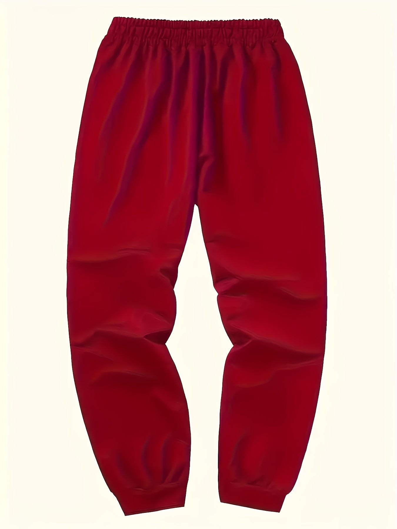 5pcs Men'S Jogger Pants - Elastic Drawstring Waist Gym Running Pants, Loose Fit Casual Trousers with Pocket - Black/Red/Beige/White/ - Autumn Workout & Everyday Streetwear for Men, Jogging Pants, Outdoor Activewear, Sporty De