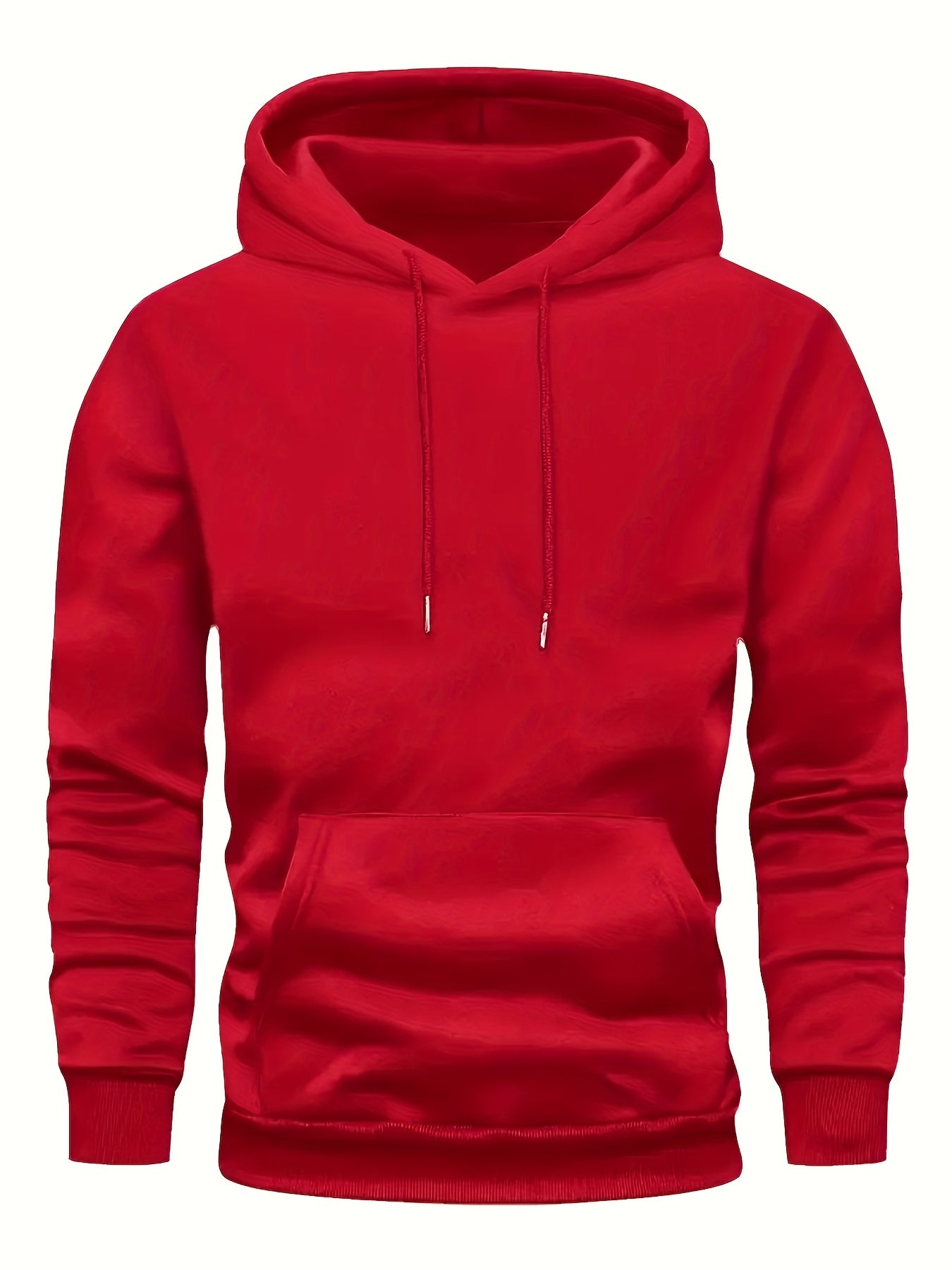 5pcs Men'S Heavyweight 250g Polyester Hoodies - Full-Zip Athletic Pullover with Geometric Print, Minimalist Design & Front Pocket, All-Season Layering Essentials in Black & Multi-Colors (Beige, Blue, Red, White, Navy) | Machi