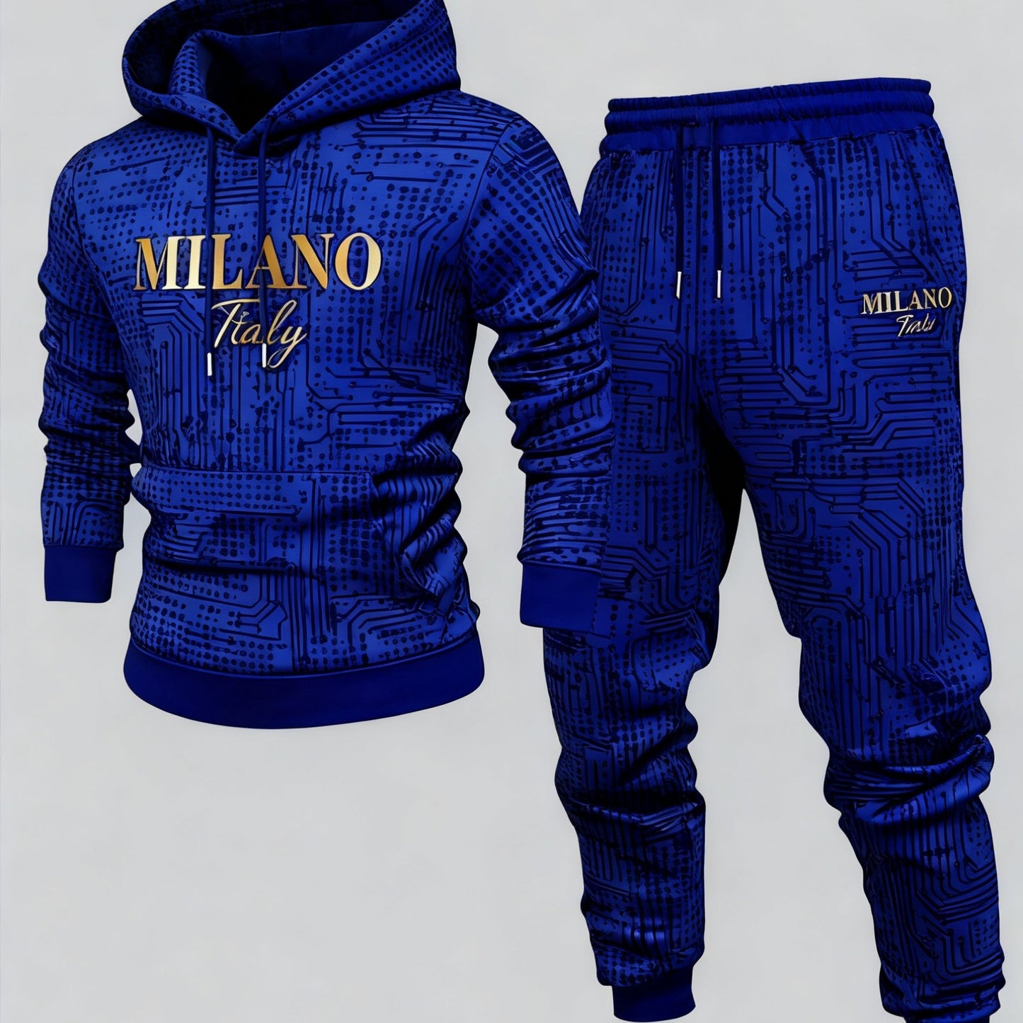 2pcs set, autumn and winter Men's hooded drawstring long-sleeved trousers set, selected high-quality fabrics, breathable, comfortable and easy to wear, the first choice for holiday gifts for family, objects, brothers and frie