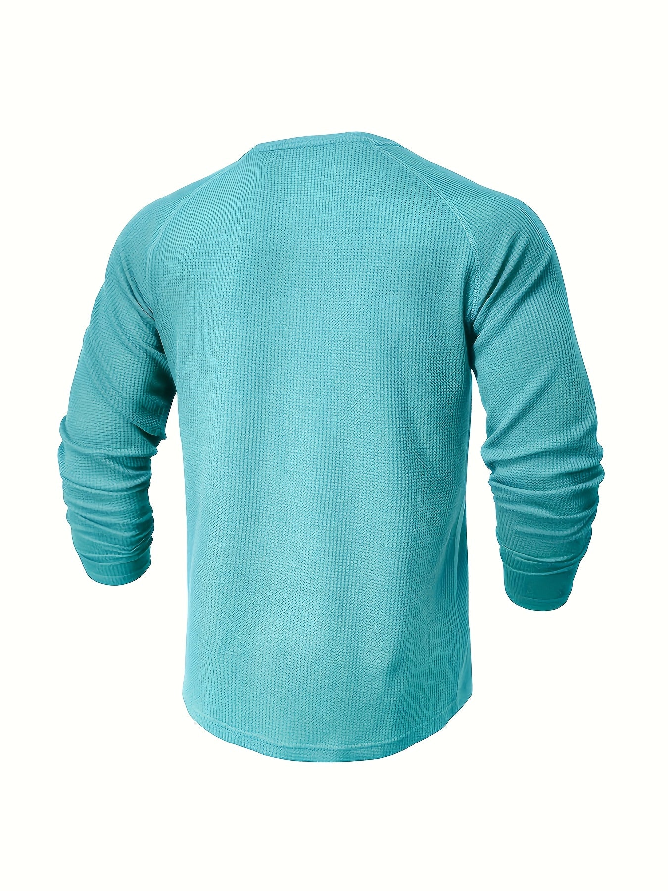 4pcs Men'S Loose Solid-colored Shirt With A Round Neck And Half-button Design, Suitable For Outdoor Activities And Everyday Wear.