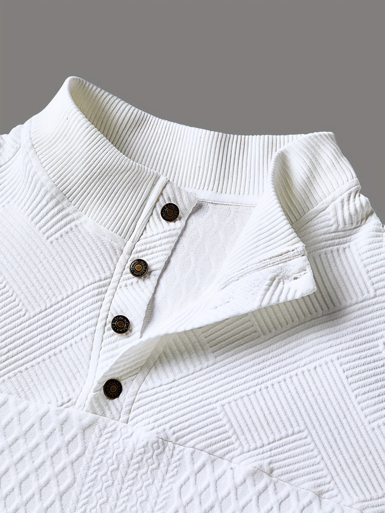 Men'S Casual Long Sleeve Knit Sweater - Soft Stretchy Fabric, Button-Up Collar, Solid Color, Perfect for Fall/Winter, Casual Wear, Streetwear, Everyday Style, |buttonup Sweater|stretchy Fabric Sweater