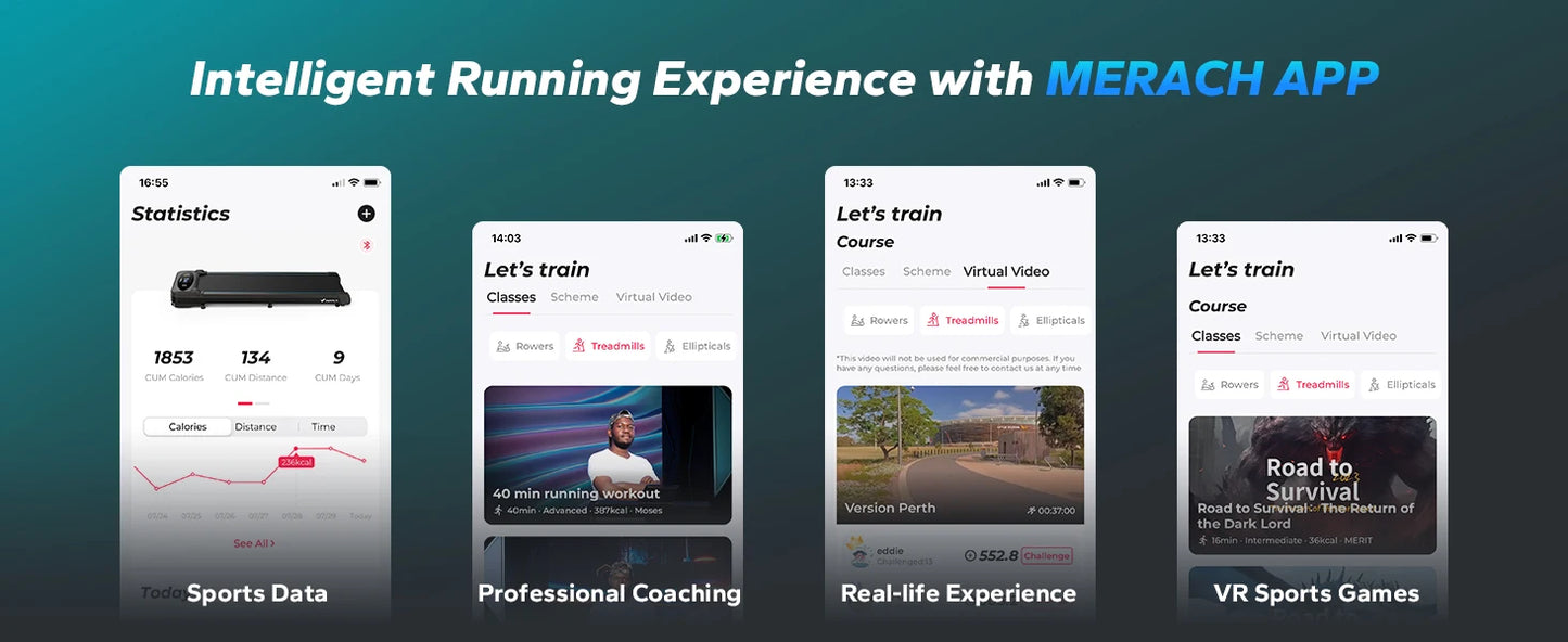 Merach Quiet Portable Walking Pad Under Desk Treadmill with Magnetic Remote Control and LED Display Home Gym Electric Treadmill Black T14