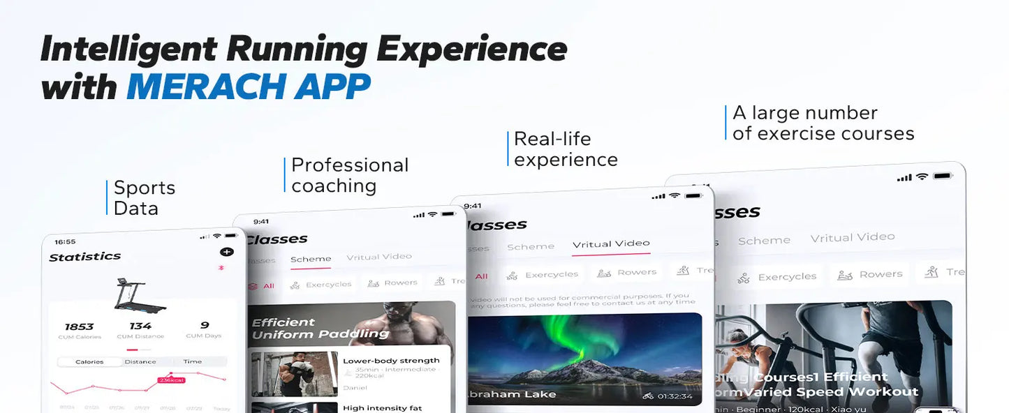 Merach Foldable Treadmill T12B1 Black Electric Home Use Multifunctional Double Deck Silicone Shock Cushion Heart Rate Monitoring