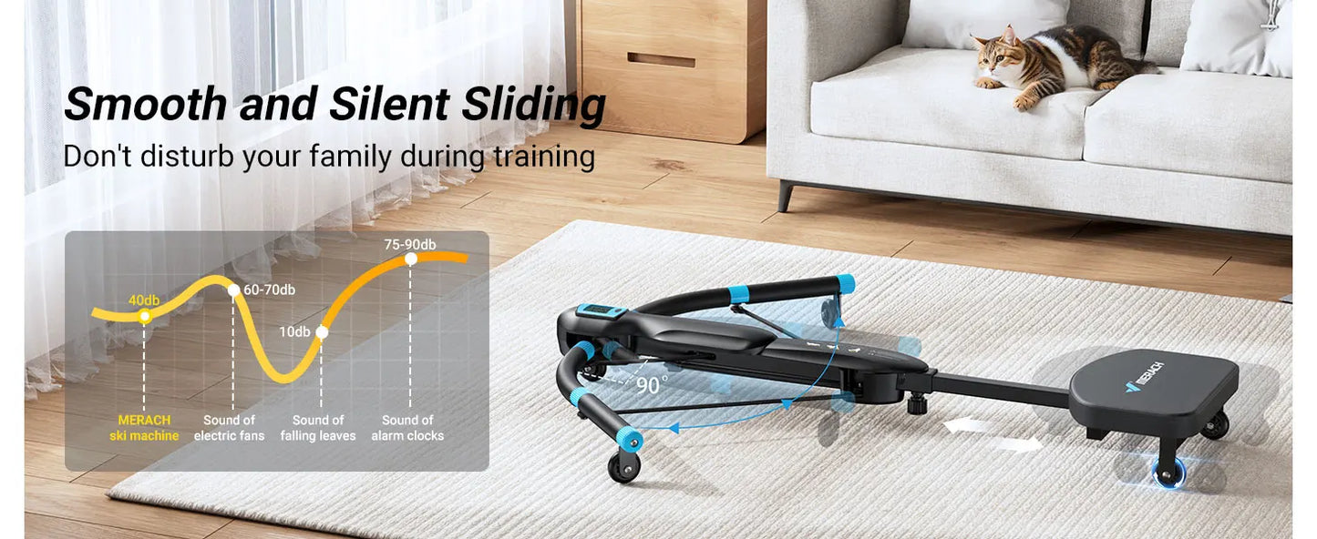 Merach Core Trainers Abdominal Exercise Machine Multifunctional Fitness Equipment for Home Gym Black Dragonfly Design