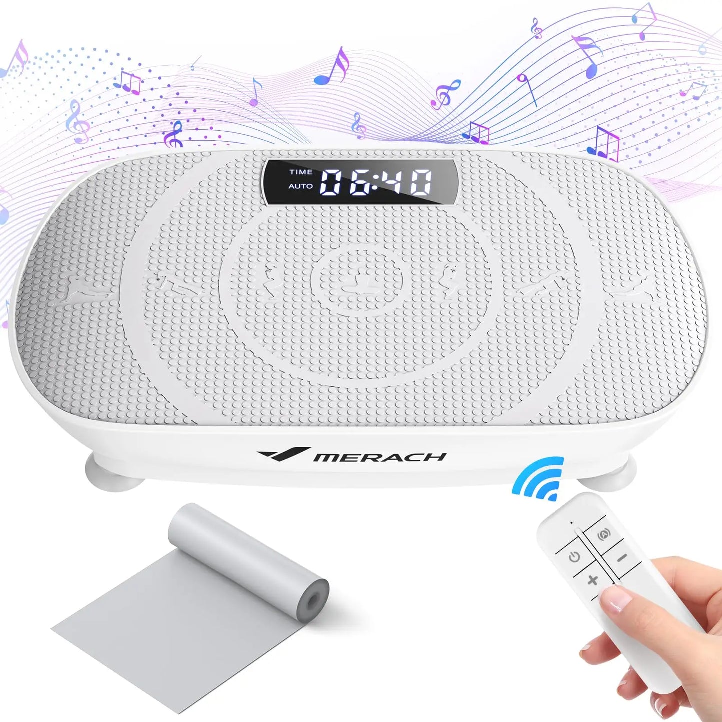 Merach Whole Body Vibration Plate Exercise Machine Power Vibrate Fitness Platform for Weight Loss and Shaping Grey