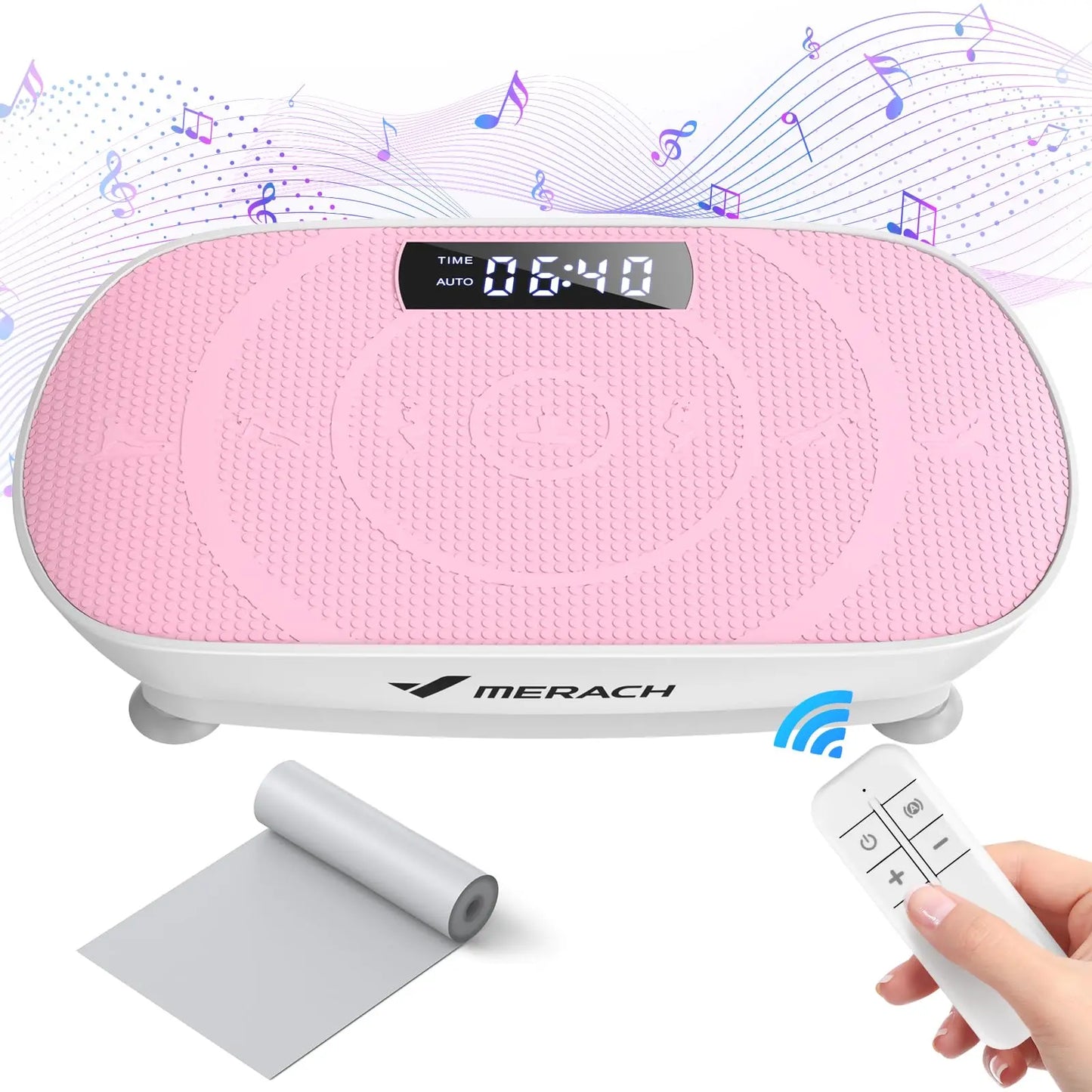 Merach Whole Body Vibration Plate Exercise Machine Power Vibrate Fitness Platform for Weight Loss and Shaping Grey