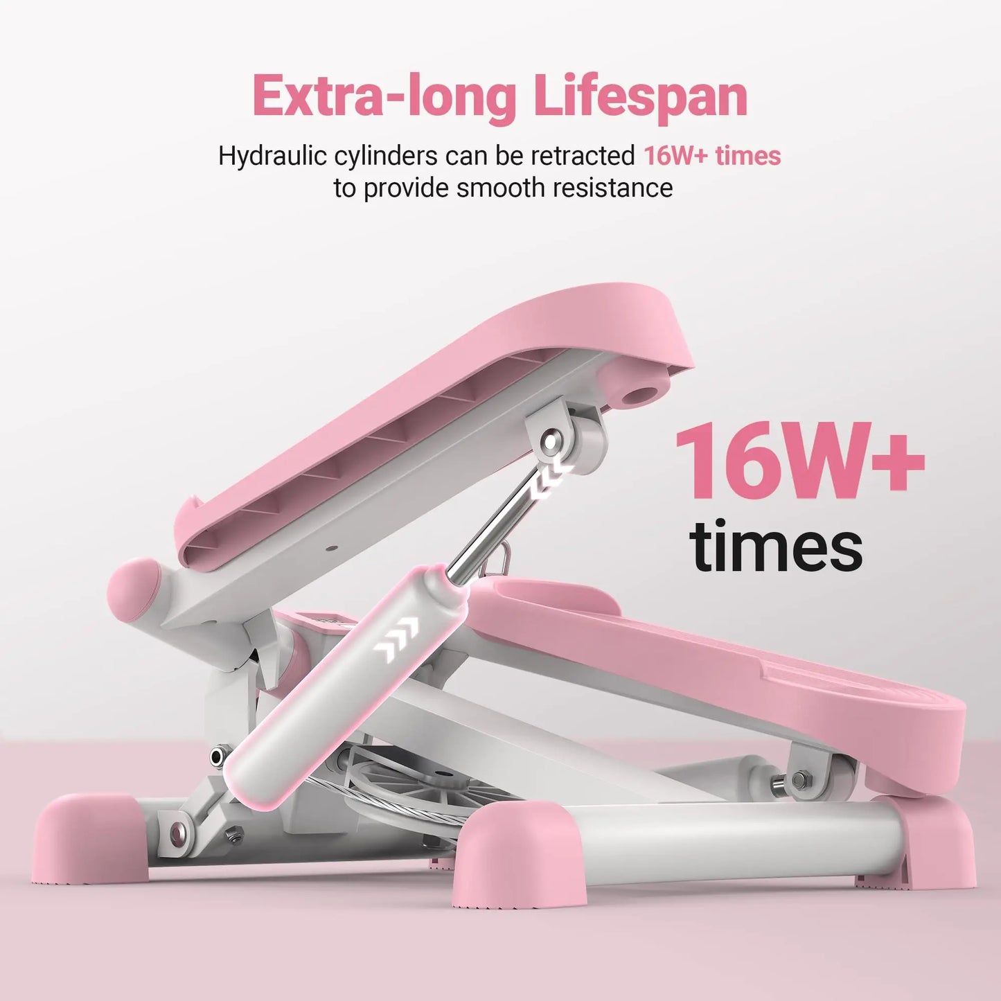 Merach Mini Stepper Black Twist Stair Stepper with Resistance Band 330 Pounds Capacity Fitness Equipment for Legs Muscles