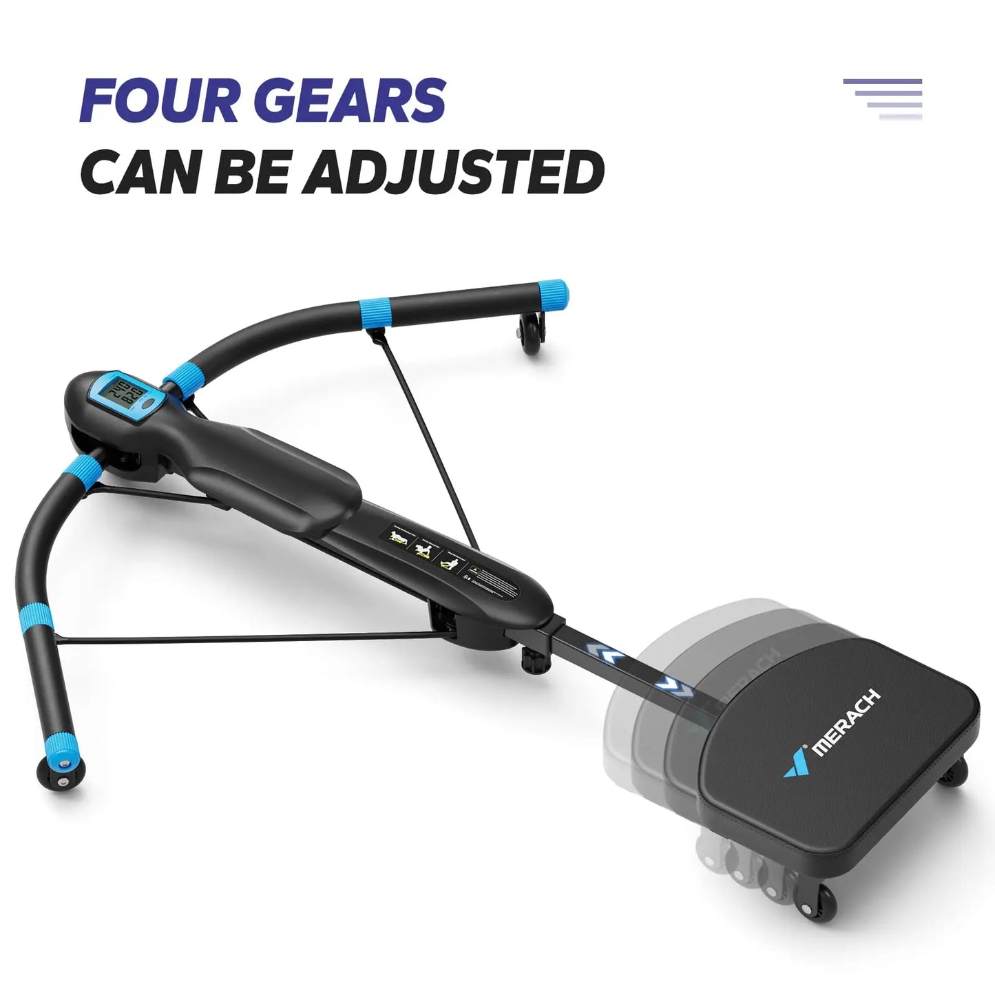 Merach Core Trainers Abdominal Exercise Machine Multifunctional Fitness Equipment for Home Gym Black Dragonfly Design