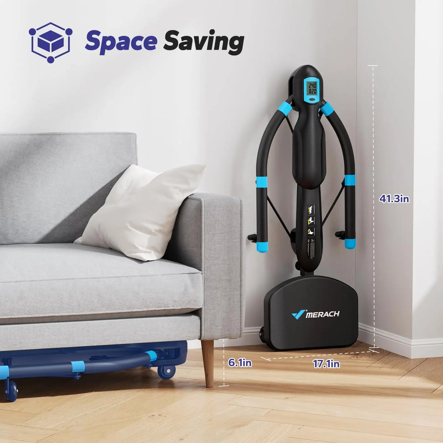 Merach Core Trainers Abdominal Exercise Machine Multifunctional Fitness Equipment for Home Gym Black Dragonfly Design