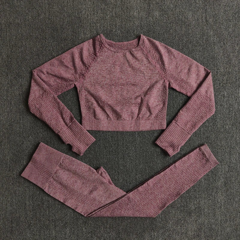 Wareball Seamless Women Yoga Set High Waist Leggings