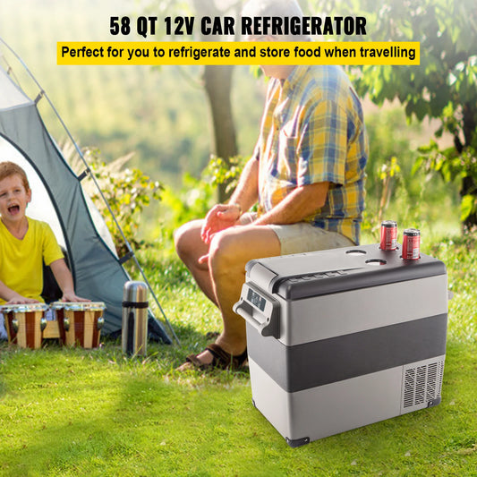 Vevor Portable Car Refrigerator Mini Fridge Freezer 20L 22L 35L 45L 55L Compressor Cooler 12V 24V DC Ice Box for Camping