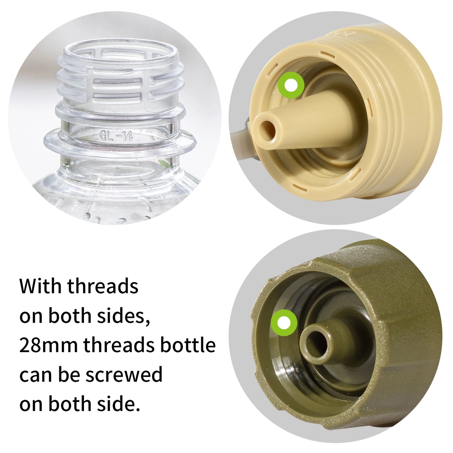 Miniwell Portable Water Filter 0.1 Micron UF Carbon Activated Coconut Shell Emergency Outdoor Camping Hiking Survival Filter