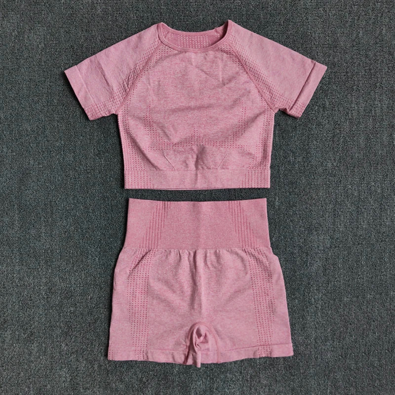 Wareball Seamless Women Yoga Set High Waist Leggings