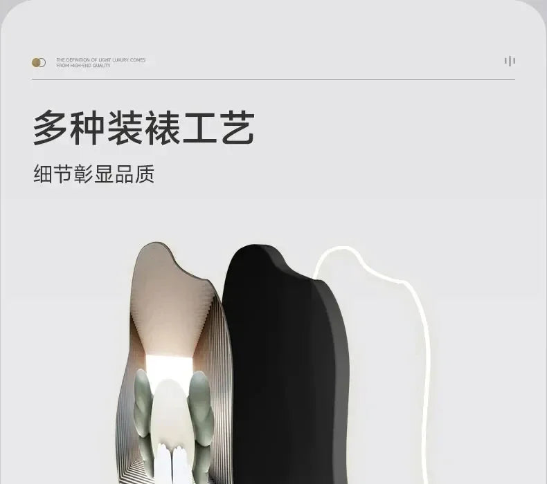 Luxury Minimalist Wall Clock with LED Aesthetic for Living Room Silent Nordic Home Decoration