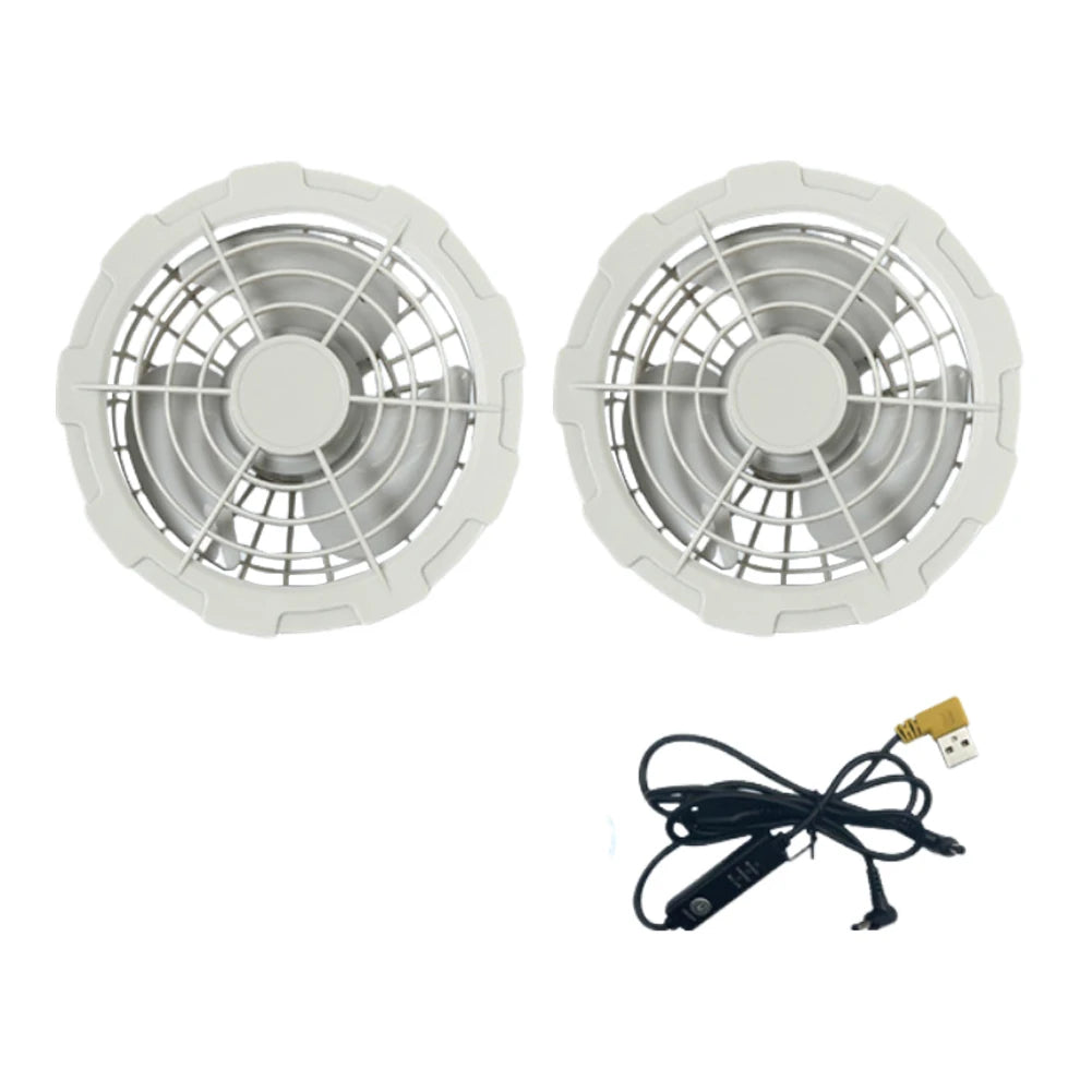 Wearable Cooling Vest Heat Resistant Air Conditioner Clothes Breathable Cooling Fan Vest for Summer Camping Fishing Hiking Work