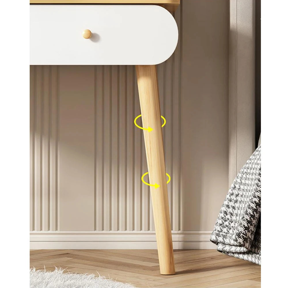 General Vanity Table With Detachable Mirror And Storage