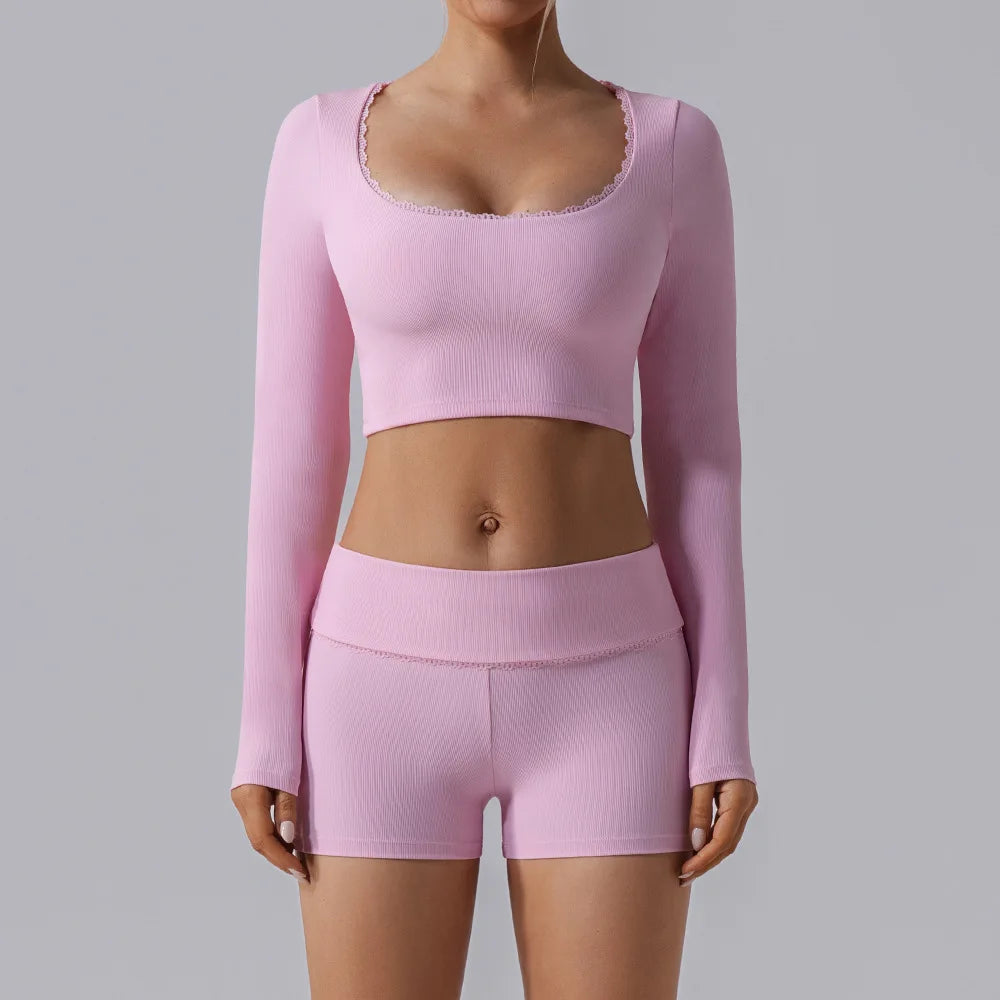 CEODOGGCN Yoga Set Women Push Up Bra High Waist Leggings