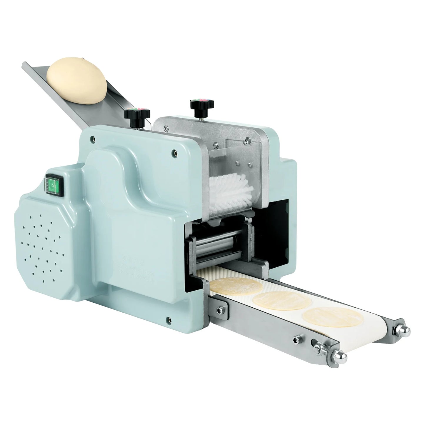 Electric Dumpling Wrapper Maker Automatic Round Shaped Skin Machine 110V for Home and Kitchen