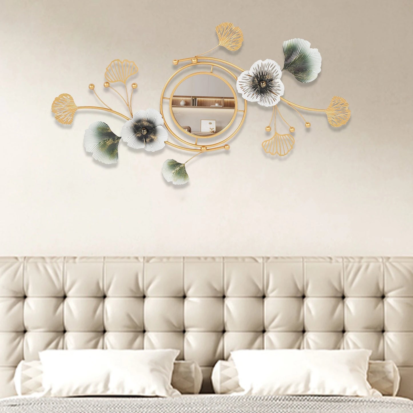 Corrosion-Resistant Modern Wall Mirror Easy to Install Decorative Mirror for Living Rooms and Bathrooms