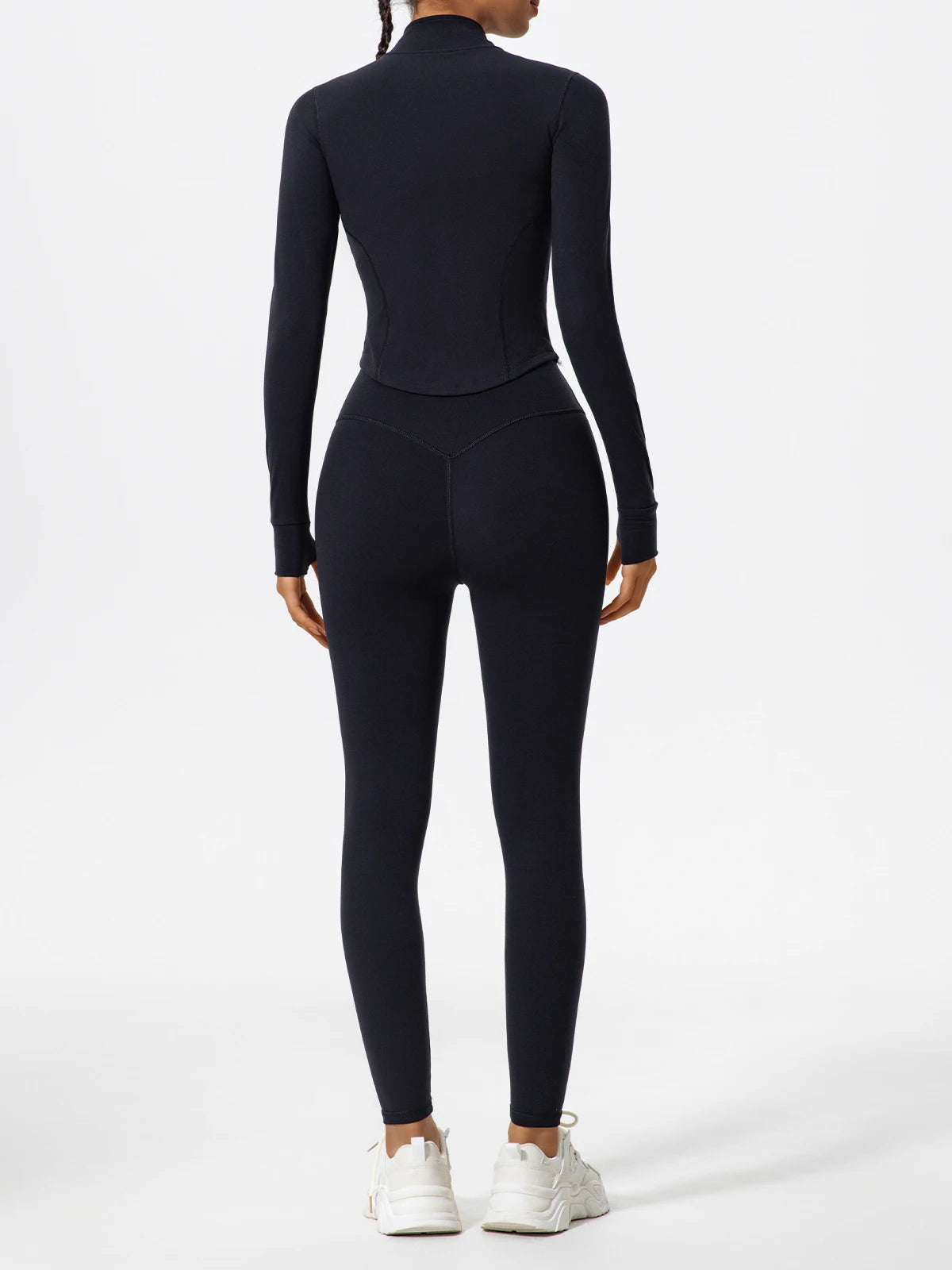 Hearuisavy Ultra Soft Long Sleeve Gym Set Women Quick Dry